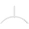 Ekena Millwork Archdale Architectural Grade PVC Gable Bracket, 84"W x 52 1/2"H x 4"D x 4"F, 15/12 Pitch GBP084X53X0404ARC00 - alternate 4